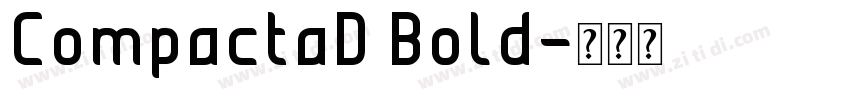 CompactaD Bold字体转换